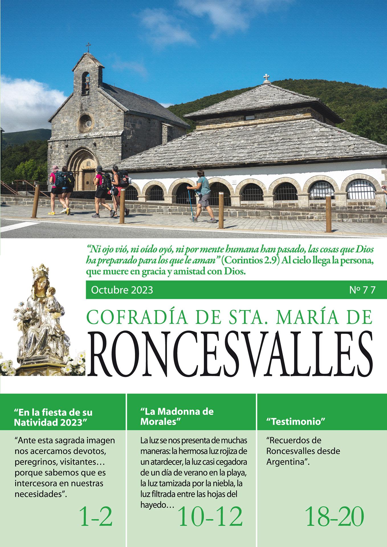Nuevo Boletín de la Cofradía de Santa María de Roncesvalles nº 77