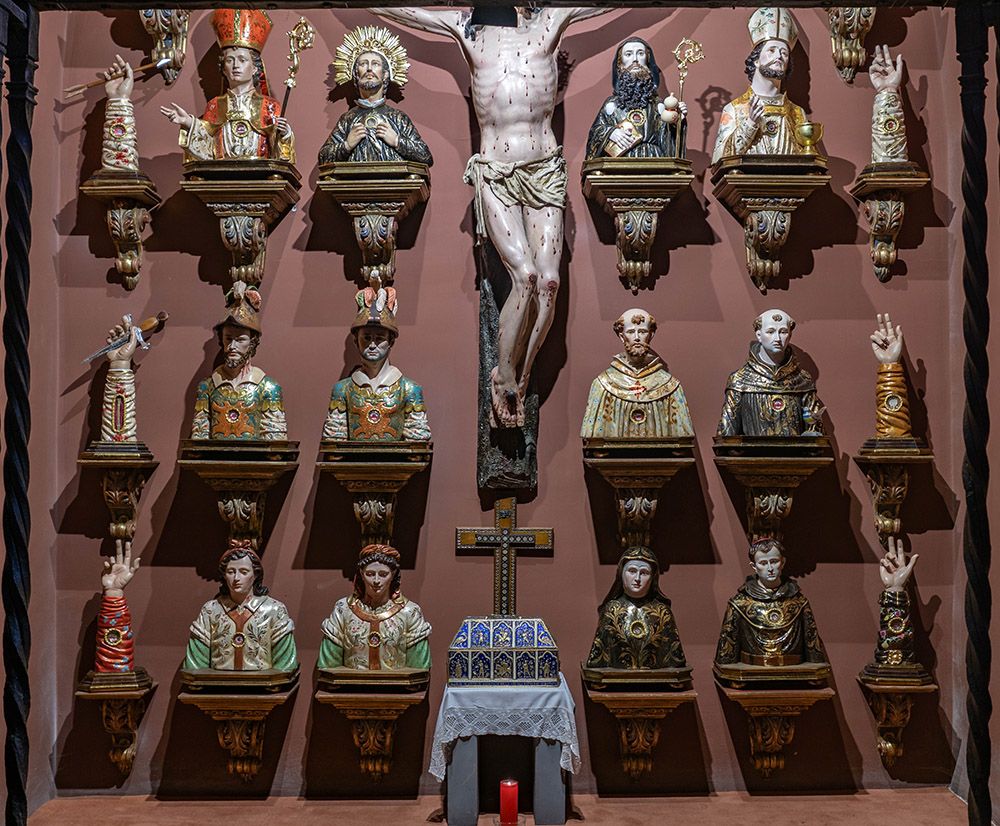 Detalle de la parte inferior de la capilla